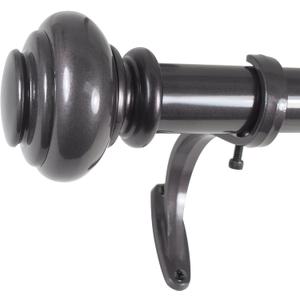Decopolitan 278656867 1-Inch Urn Single Window Treatment Rod Set, 36 to 72-Inch, Warm Bronze