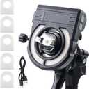 YUZES Paint Gun Light with Charger, 2700K-6500K & 500/250 Lumens LED Light for Paint Guns, Spray Gun Light Attachment for Evenly Spraying and Reduced Rework, Universal Auto Paint Gun Lights