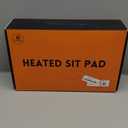 Heated Stadium Seats for Bleachers, Thicken Memory Foam Folding Heated Seat Cushion, Heating Camping Chair Seat Pad Cordless, Seat Warm for Office ChairPower Bank Not Include