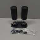 Electric Salt and Pepper Grinder Set Automatic Battery Pepper Mill Shakers Adjustable Coarseness Upgraded Larger Capacity with Led Home and Kitchen Appliances Birthday Gifts for Women Mom (Black/Black)