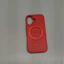 for iPhone 17 Case [360 Rotatable Stand][17FT Military-Grade Drop Protection][Premium PU Leather] Tactile Clicking Sound Slim Magnetic Kickstand iPhone 17 Cover, Red