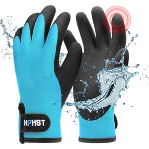Waterproof Work Gloves for Men and Women, Winter Work Gloves for Cold Weather Gloves, Touchscreen (Blue, Large)