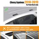 KINGGERI 330lbs Lockable Roof Rack Cross Bars Compatible with Chevrolet Equinox 2018 2019 (Roof Rails with Fixed Point), Chevy Heavy Duty Anti-Theft Aluminum Roof Rails Crossbars Luggage Cargo Carrier