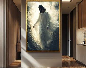 Jesus Walking on Water Church Decoration 16x24in