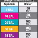 Aqueon Aquarium Fish Tank Preset Heater For Up To 40 Gallons, 100 Watts