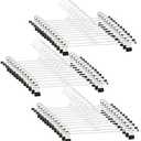 GoodtoU Skirt Hangers with Clips - Pants Hanger 36 Pack Metal Hanger for Pant Jeans Skirt Clip Hangers for Pant Heavy Duty