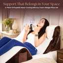 4pcs Orthopedic Bed Wedge Pillow Set for After Surgery, Adjustable Cooling Wedge Pillows for Back Support, Leg Elevation & Acid Reflux, Ergonomic Sit Up Pillow, Espresso/Ivory, 4 Piece Set