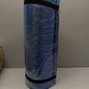 Foam Sleeping Pad for Camping - 1.25-Inch-Thick Waterproof Sleep Pad with Carry Straps for Cots, Tents, or Sleepovers by Wakeman Outdoors (Black) (Blue)