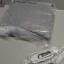 Heated Blanket Electric Blanket, Cozy Faux Rabbit Fur & Soft Flannel Warm Heater Throw Blanket with 5 Fast Heating Levels &10Hours Auto-Off Over-Heat Protection，50" x 60" (Grey)