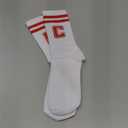 SSQBZU Striped Initial Socks with the Letter ‘G’ in Red, Socks for Adult, Teens, Men & Women, Gifts for Friends, Family, etc., Gifts for Birthday, Back to School, Graduation, Christmas