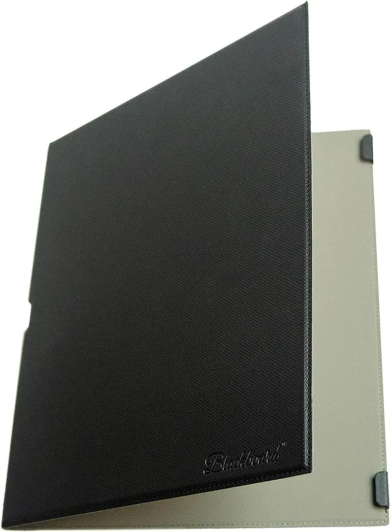 Boogie Board Protective Folio Cover for Blackboard Note-Size (5.5”x7.25”) Reusable Notebook, Black (Blackboard Note Sold Separately)