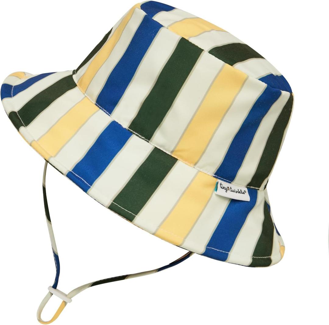 Tiny Twinkle Baby&Toddler Sun Hat|Adjustable UPF 50+ Bucket Hat for Infants&Kids|Lightweight Quick-Dry Hat for Beach&Swim