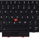Replacement Keyboard for Lenovo Thinkpad T470 T480 A475 A485 Series Laptop, Thinkpad T470 T480 Laptop Keyboard with Backlit US Layout P/N: 01HX459 01HX499, Black