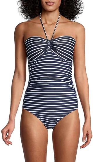 Tommy Hilfiger Women's Striped One-Piece Swimsuit, Size 12