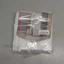 AmazerBath White Waffle Shower Curtain, 36x72 Inches, Fabric Stall Curtain With Waffle Weave, Hotel Quality Bathroom Shower Curtains