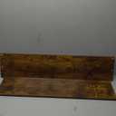 BAYKA Floating Shelves, 48" Wall Mounted Rustic Wood Shelves for Bathroom, Bedroom, Living Room, Kitchen, Office, Hanging Shelf for Books/Storage/Decor(Rustic Brown,Set of 2)