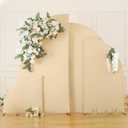 Champagne Half Moon Arch Covers Wedding Arch Backdrop Cover for Weddings Birthday Parties Baby Showers Events 6ft Champagne Half Arch Fabric Cover Set
