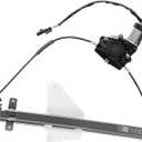 YHTAUTO Rear Driver Side Power Window Regulator with 2-Pin Motor Assembly for Jeep Grand Cherokee WJ 1999-2000, Sport Utility