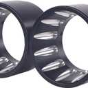 Black End Caps Muffler Tips Fit for 4.4 Inch Sharkroad Slip On Mufflers for Harley Replacing-18B