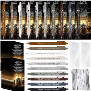 Lincia 50 Sets Multicolor Christian Fathers Day Church Gifts for Men Full Armor of God Bible Verse Ballpoint Pens and Religious Bookmarks Pastor Appreciation Gifts for Godfather Church Staff