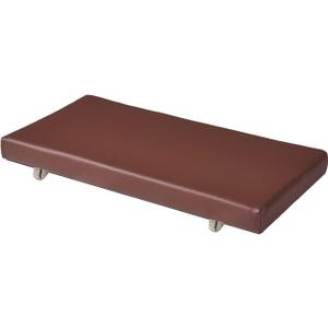 Faux Leather Piano Bench Cushions with Ties for Indoor Shoe Storage, Window Seat, Patio Seating, Dining Room Sette Bench pad 30x14 inch, Brown