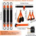 Upgraded Multifunction Pedal Resistance Band with Handle, Exercise Bands with 3 Tube Adjustable Resistance Bands, Pedal, Door Anchor and 3 Handles, for Full Body Training for Abs Arm Leg Waist Workout