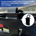 4PCS Heavy Duty Adjustable Stake Pocket D Ring Tie Down Anchor with 1/2" Hitch Pin Fit for Flatbed Trucks and Trailers with Standard 2" x 4" Stake Pockets,16200LBS