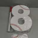 Baseball Birthday Decorations, Baseball Number 8 Piata with Blindfold Stick Blindfold Confetti for Baseball Pinata Sports Theme 8th Birthday Party Supplies (8TH)