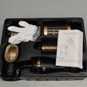 Yucafy 4-in-1 Hot Air Brush with Oval Barrel - Salon-Grade Styling Tool for All Hair Types (Golden)