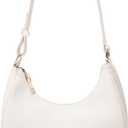 WSRYDJDL Crescent Shoulder Bags for Women Cute Hobo Tote Handbag Under the Arm Purses Mini Clutch Purse with Zipper Closure