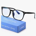 livho DreamGaze Blue Light Blocking Glasses for Better Sleep - Night Driving Premium Computer Blockers for Man and Woman (Clear, Black)
