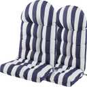Enipate Weather Resistant Adirondack Chair Cushions Set of 2 High Back Indoor Outdoor Patio Tufted Lounge Cushion Seat Pads