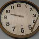 eYotto Night Light Wall Clock for Bedroom, Illuminated Wall Clocks Battery Operated Glow in The Dark Lighted Clock for Home, Living Room, Kitchen, Office, Easy to Read Large Display, 12Inch (Black and White)