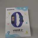 BIGGERFIVE Vigor 2 L Kids Fitness Tracker Watch for Boys Girls Ages 5-15, Activity Tracker, Heart Rate Sleep Monitor, IP68 Waterproof, Pedometer, Calorie Step Counter Watch, Blue