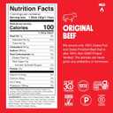 Chomps Grass-Fed and Finished Original Beef Jerky Snack Sticks 10-Pack - Keto, Paleo, Whole30, 10g Lean Meat Protein, Gluten-Free, Zero Sugar Food, Non-GMO (EXP 09/01/26)