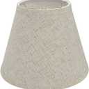 Aspen Creative 32426 Transitional Hardback Empire Shape Spider Construction Lamp Shade in Beige, 9" wide (5" x 9" x 7")