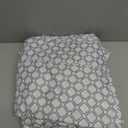 Amazon Basics Lightweight Microfiber 4-Piece Bed Sheet Set, King, Aqua, Printed
