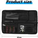 Chefs Knife Roll Bag, Heavy Duty Oxford Chef Knife Bag, Portable 13 Slots Chef Knife Case, Multi-function Cutlery Knives Pouch Holder Knife Wrap Wallet Tool Roll