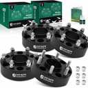 YHTAUTO 6x5.5 Hubcentric Wheel Spacers 2 inch Fits Chevy, GMC, Cadillac Models, Silverado, Sierra, Tahoe, Yukon, Forged 6x139.7mm Tire Spacers 50mm with M14x1.5 Studs 78.1mm Hub Bore 4PCS, Black