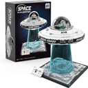 Space UFO Spaceship Building Sets, Galaxy Interstellar Spaceship Sets,Collection Creative Star Spaceship Building Kit for Animation Fans,for Boys and Gril Age 8-12
