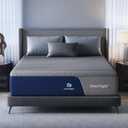 Sweetnight CoolNest Queen Mattress, 14 inch Cooling Queen Size Memory Foam Mattress for Cool Night Sleep, 5-Zone Ergo Support for Pressure Relief, Medium, CertiPUR-US Certified (Grey & Blue)