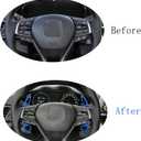 Aluminum Alloy Paddle Shift Steering Wheel Shifter Extension for Honda Accord Odyssey Spirior Civic CR-V UR-V Hybird Inspex Insight Crown Road Acura,Blue