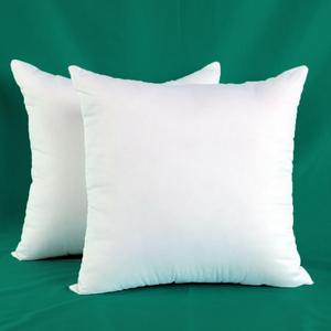 Extra Thick and Full Set of 2 Ultra Plump Cotton Fabric Throw Pillow Inserts, Filler for Decorative Cushion Cover, 24 X 24 Inches, There are Multiple Sizes to Choose from