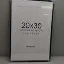 20x30 Black Picture Frame, 20 x 30 Solid Oak Wood Poster Frame Matted to 16x24, Rustic Wooden 20"x30" Frame for Wall Decor, Large Thin Wood Frame 30x20 with Real Glass, 30 x 20 Wood Art Frame