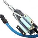 Fuel Shut Off Solenoid RE502473 Compatible with John Deere 653E 540G 740G 548G 648G 748G 843G 640G-II 648G-II 653G 648G-III 740 840 643H 843H 4710 460D 330B 335430B 435 7810 2254 6068TF250 6068TF151