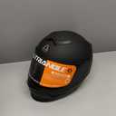 TRIANGLE Kids Motorcycle Helmets Youth Full Face Helmet Lightweight with 2 Visors DOT Approved (Large, Matte Black)