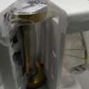 Oneach Modern Gold Brass Table Lamp Set of 2 for Bedroom Living Room 19.5'' Traditional Bedside Desk Nightstand Buffet Candlestick Samll Lamps with White Drum Shade