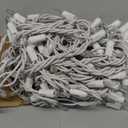 HISHINY Christmas Lights 100 Count Mini Clear Lights 32ft White Wire Christmas Tree String Lights Set for Outdoor Indoor Christmas Decorations Wedding Valentines Day Decor,UL Certified (32feet)