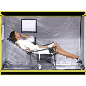 Portable Steam Sauna Tent Kit, Full Size Personal Sauna for Home Spa with Foldable Lounge Chair, Lightweight Full Body Relaxation in Indoor Sauna (62.99" x 35.43" x 47.24", Without Steamer)
