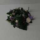Ling's Moment 5FT Light Purple Artificial Flower Garland Rose Leaves Lilac Floral Garland Arch Flowers Vine Lavender Table Garland for Wedding Party Backdrop Decor Mantel Table Centerpieces Decoration